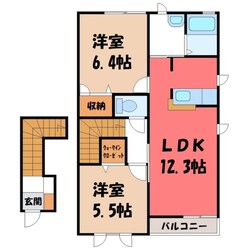 野木駅 徒歩17分 2階の物件間取画像